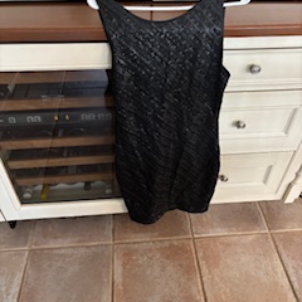 Tart brand Sequin knee length black dress